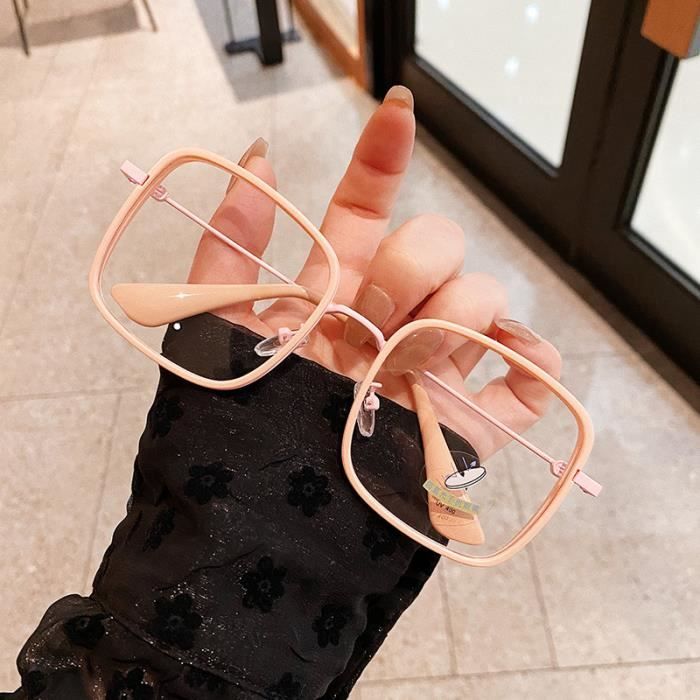 Dioptrie 1 25 transparent rose Lunettes de lecture anti lumi re bleue pour femmes lunettes transparente