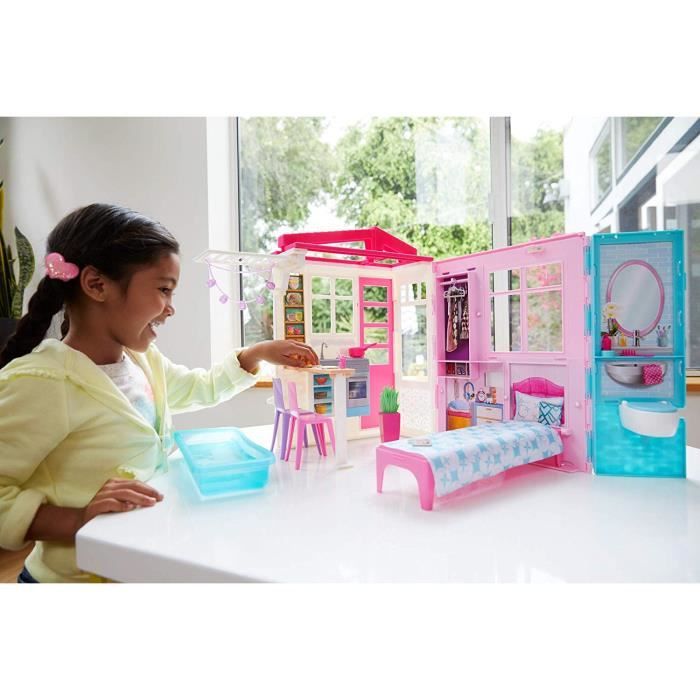 Barbie Mobilier coffret Restaurant avec une poupée incluse, plus de 30  accessoires