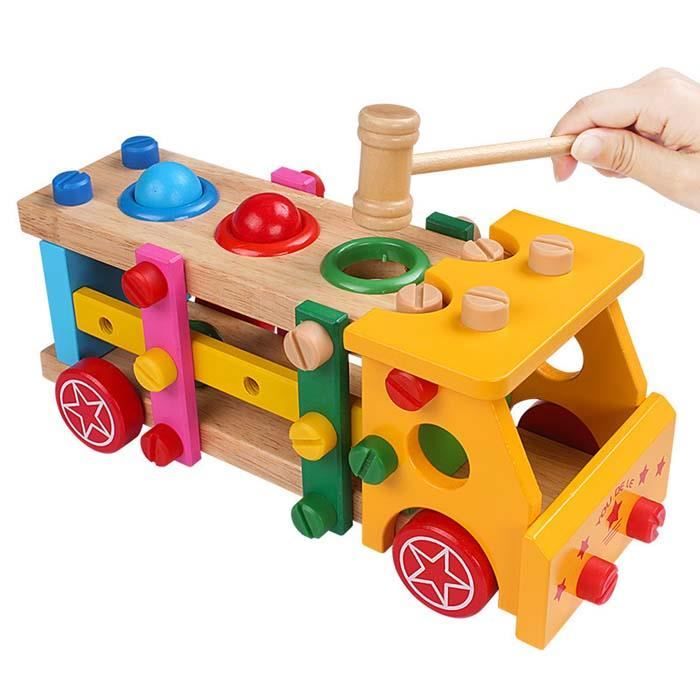 Jouet de construction - BXIO - Voiture Jeep - Bois - 3 ans et plus ...