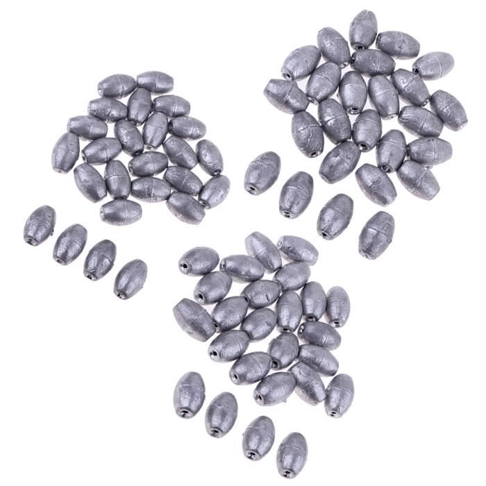 Plombs de pêche, poids d'olive, carpe, accessoires de
