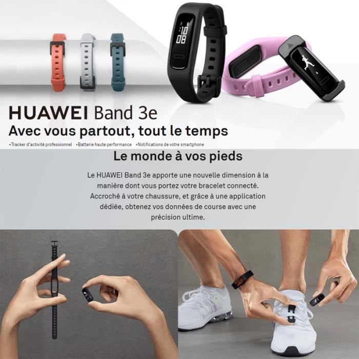 HUAWEI Band 3e Bracelet Connect Noir Bracelet GPS de Sport avec