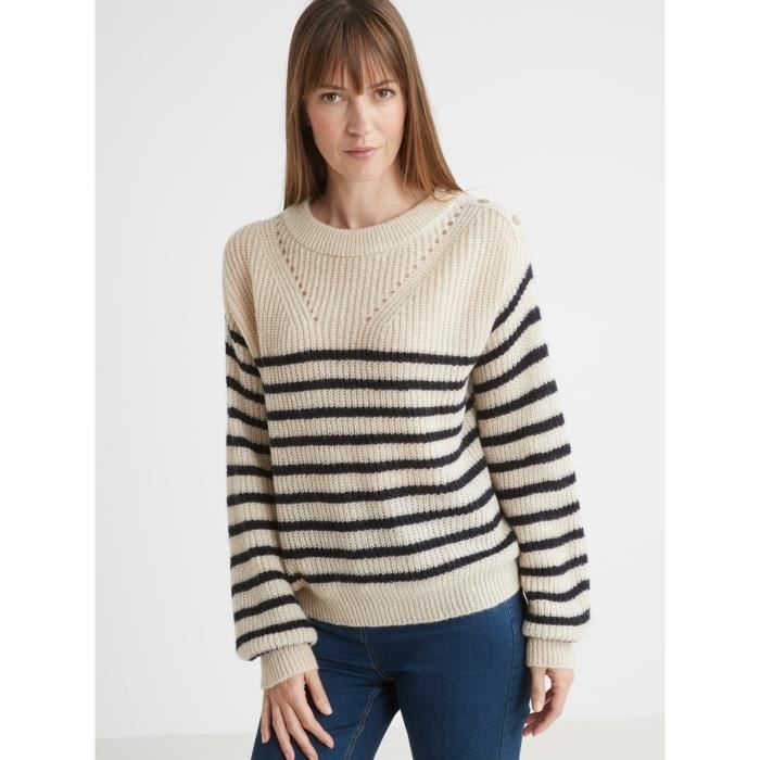 Pull mariniere online col montant