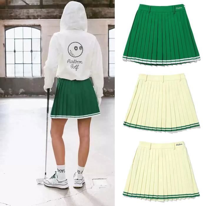 Jupe Golf Femme Mini Jupe Vetements Taille Haute Mince Sexy Femmes Coreenne D ete Plissee Luxe Elegant Fille Jupes C 01 White Blanc Cdiscount Pret a Porter