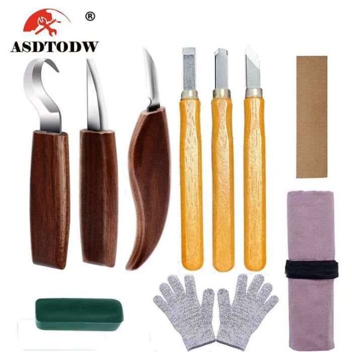 Kit De 6 Forets à Bois Pour Sculpture – Formes Variées – SODIAL – Set Sculpt2160