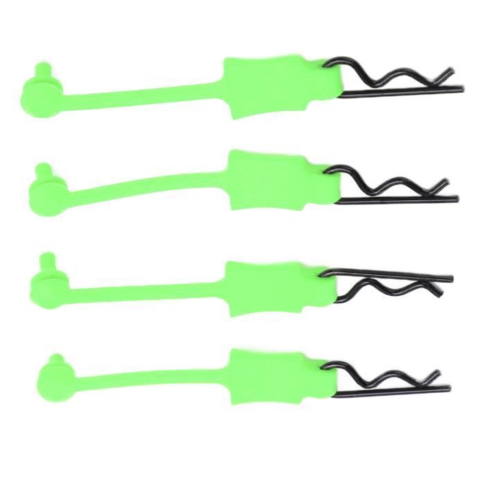Goupilles de Clips de Carrosserie RC, 4 Pièces 1/10 Clips de Carrosserie de Voiture RC Broches R Universelles pour Coque de Voiture RC, Clip de Verrouillage, Modèle de (YELLOW