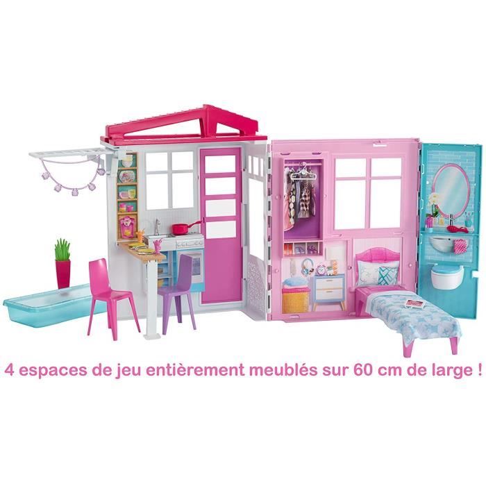 Maison barbie pliable valise 2025
