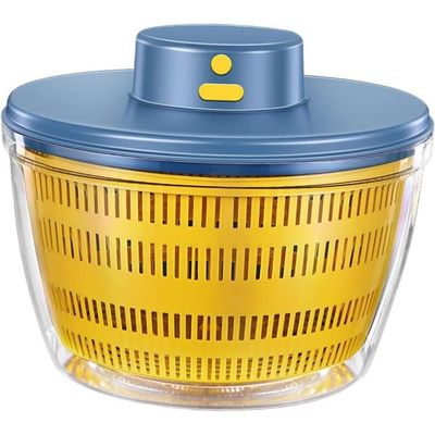 Küchenprofi Mini Essoreuse à Salade 2,5 L – Bol, Couvercle, Manivelle, Passoire – Parfaite Pour Salades, Baies, Herbes Et Champignons