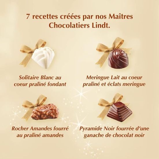 Lindt - Boîte PRESTIGE SÉLECTION Assorti - Assortiment de Chocolats au  Lait, Noirs et Blancs - Idéal pour Noël, 345g : : Epicerie