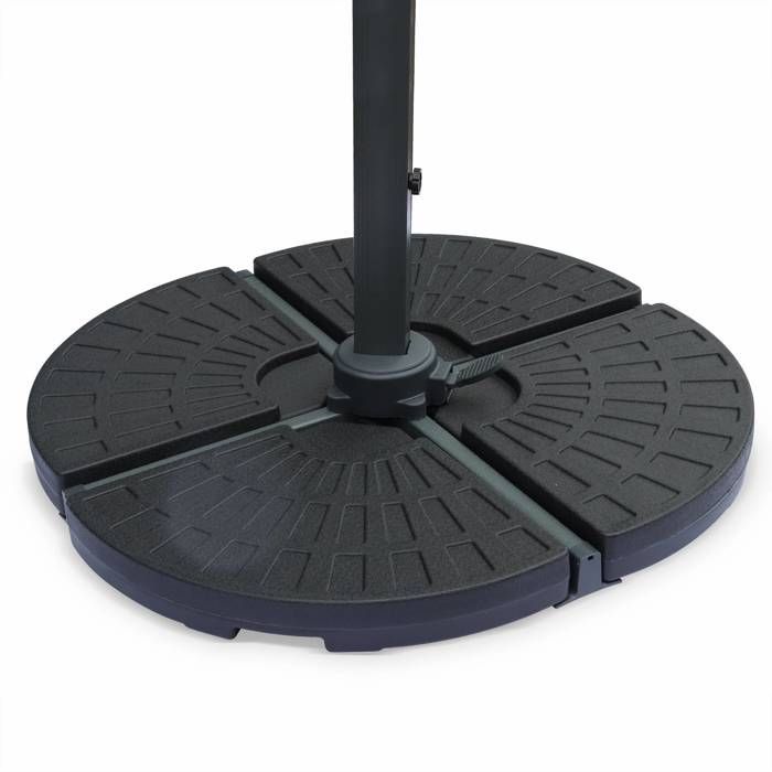 Socle Granit Acier Inox Pied De Parasol Tillvex En Granit Avec Roulettes - Stabilité Et Mobilité Pour Ton Jardin Pied De Parasol Sur Roulettes