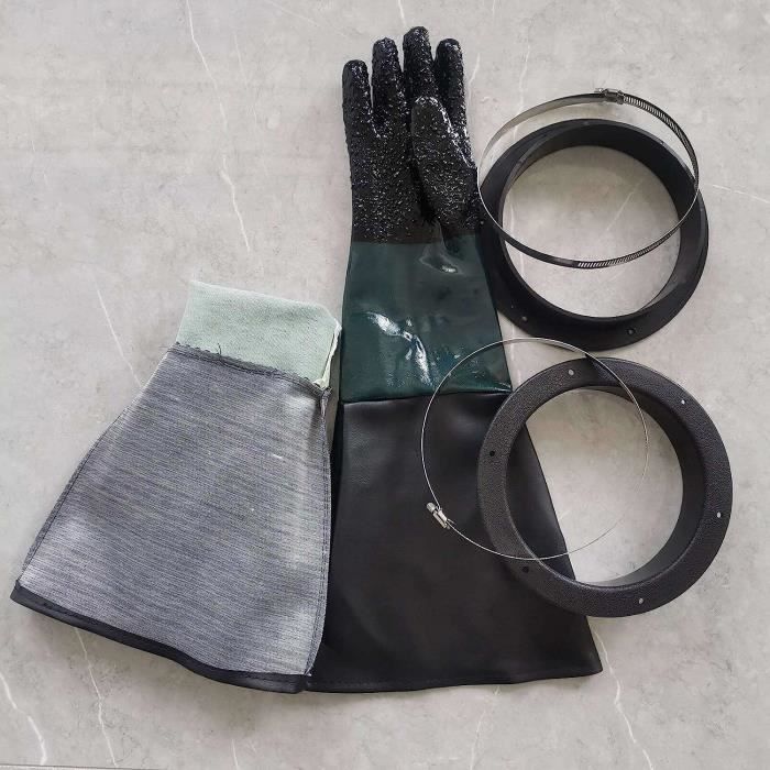 Luxshiny 3 PièCes Lentilles Protection Sablage en Verre Organique Cagoule De Masque Clair Anti-PoussièRe pour Sablage Meulage DéCoupe Confortable SéCurité Industrielle