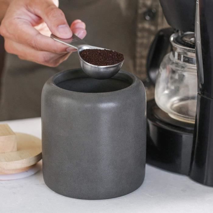 Cuillère à soupe de 15 ml (1 TPSP) en acier inoxydable pour café moulu,  mini cuillère à mesurer à café à long manche, petite cuillère en métal (lot  de 1) : 