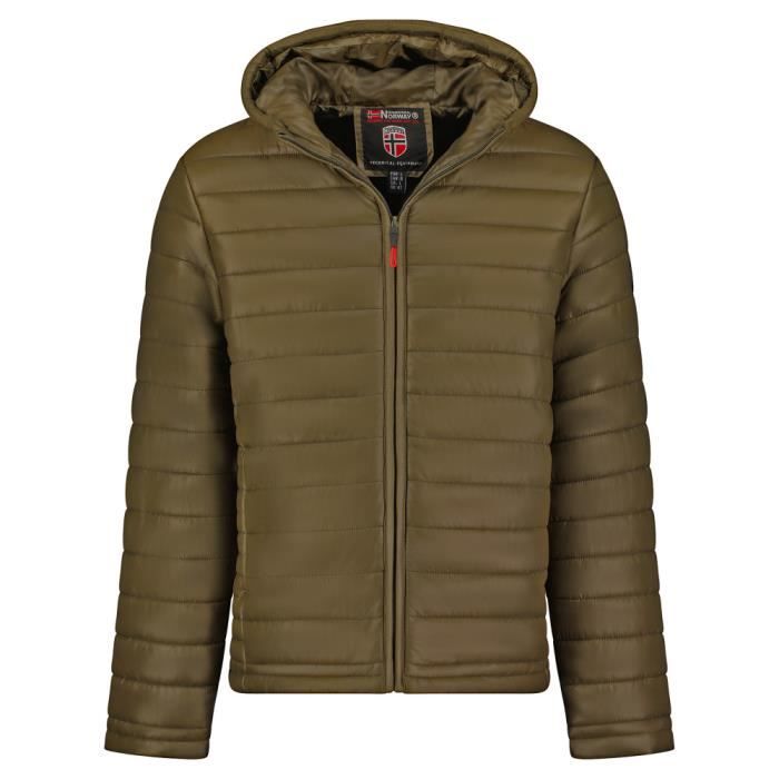GEOGRAPHICAL NORWAY CALENDER HOOD doudoune fine pour homme Kaki
