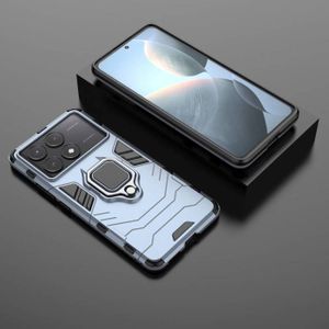 Coque Magnétique Avec Anneau Et Béquille Pour Xiaomi Poco X5 Pro / X6 Pro / X7 Pro - Noir, Anti-choc