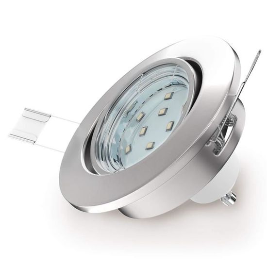 DEL 3 W 6 W GU10 Ampoule Spot Lampes Cool blanc chaud aluminium Shell économie d'énergie NEUF 