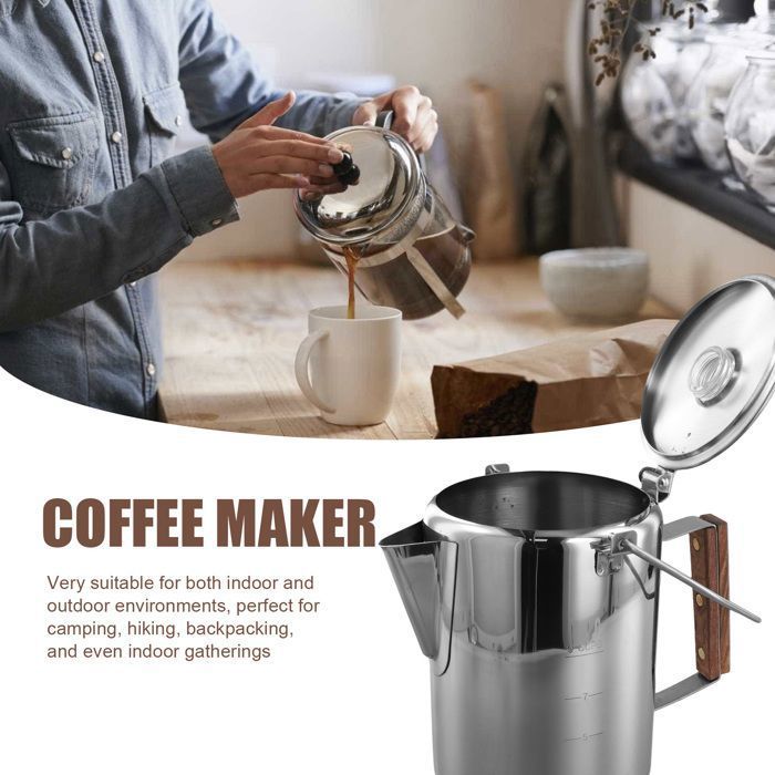 Bouilloire En Titane 1,5 L Pour Camping - Idéale Café, Thé En Extérieur - Légère (254g)