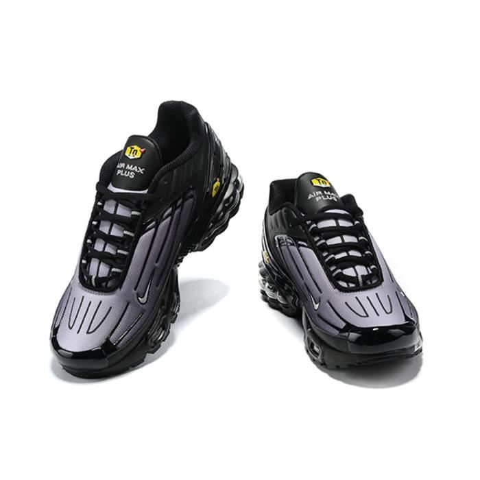 NIKE AIR MAX TN Plus 3 TxT Chaussures de Running Homme Noir Gris Cdiscount Sport
