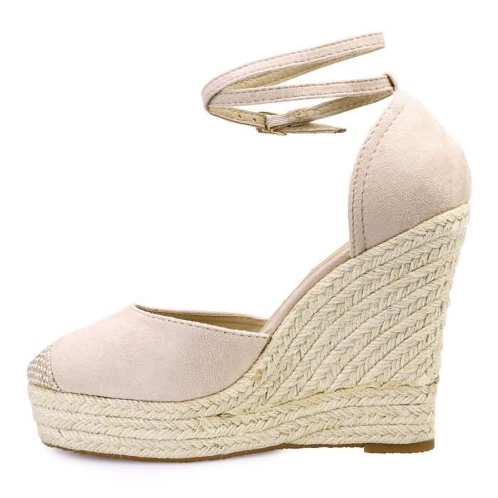 Espadrille compensée hotsell femme beige