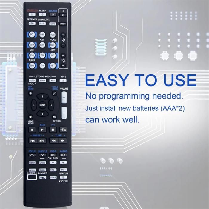 Nuovo telecomando adatto per Pioneer VSX-709RDS XXD3043 VSX-33TX VSX-839RDS AXD7270 AXD7249 VSX-D508VSX-D812 Ricevore AV A/V  44