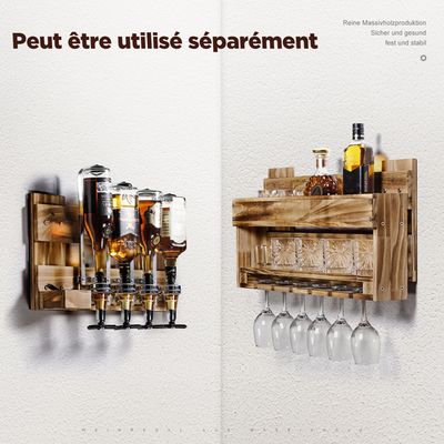 Casier À Bouteilles De Vin Casier À Vin De Table Casier À Vin En Bois Multi Bouteilles,2 3 4