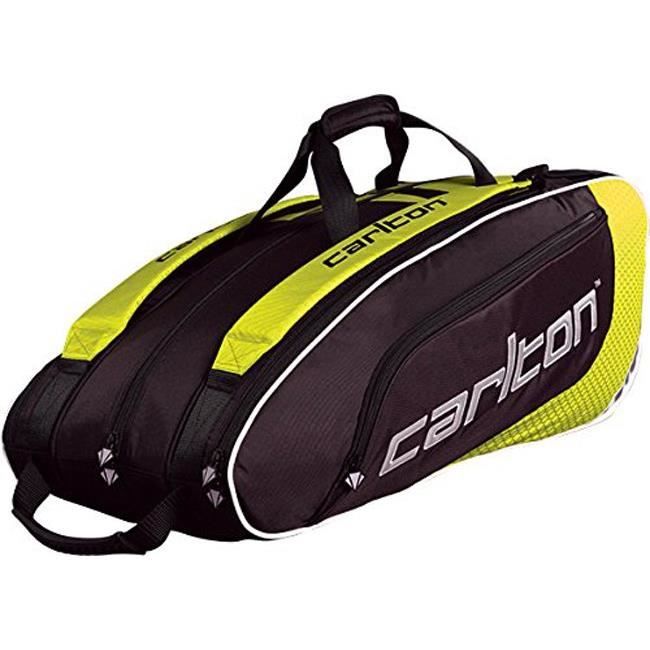 CARLTON Sac badminton - Pour 9 raquettes - Noir et jaune
