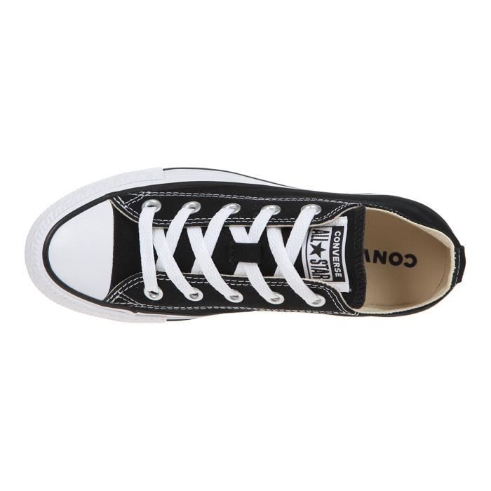 CONVERSE Baskets basses en toile Noir Mixte Noir Cdiscount
