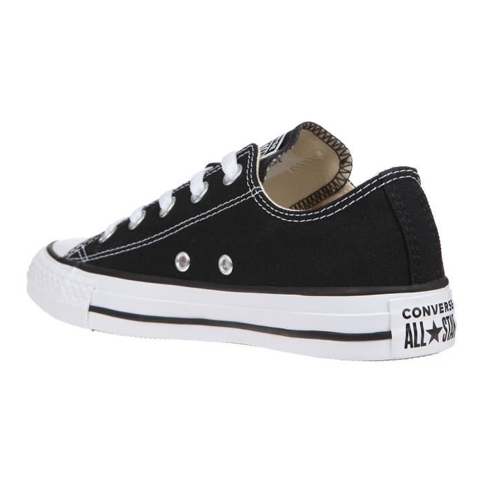 Baskets basses Converse Chuck Tailor en toile noire et semelle