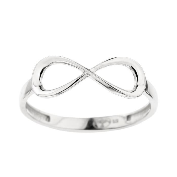 bague or blanc signe infini bague or blanc signe infini
