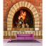 Stickers Geant Deco Cheminee Feu De Bois 5x5 180x180cm Achat Vente Stickers Cdiscount