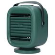 Mini climatiseur USB – Nosheir – Oscillation 120° & brumisation – Pour bureau et maison – Vert