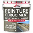 Peinture fibro ciment pour encapsulage support amiante / plomb : ARCACOVER AMIANTE - 10 L - Blanc-0