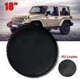 Couverture de pneu de roue noire pour Jeep Wrangler 33-35 pouces-0
