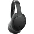 SONY WH-CH710NB - Casque arceau Bluetooth à réduction de bruit - 35 heures d'autonomie - 94dB/mW - Noir-0