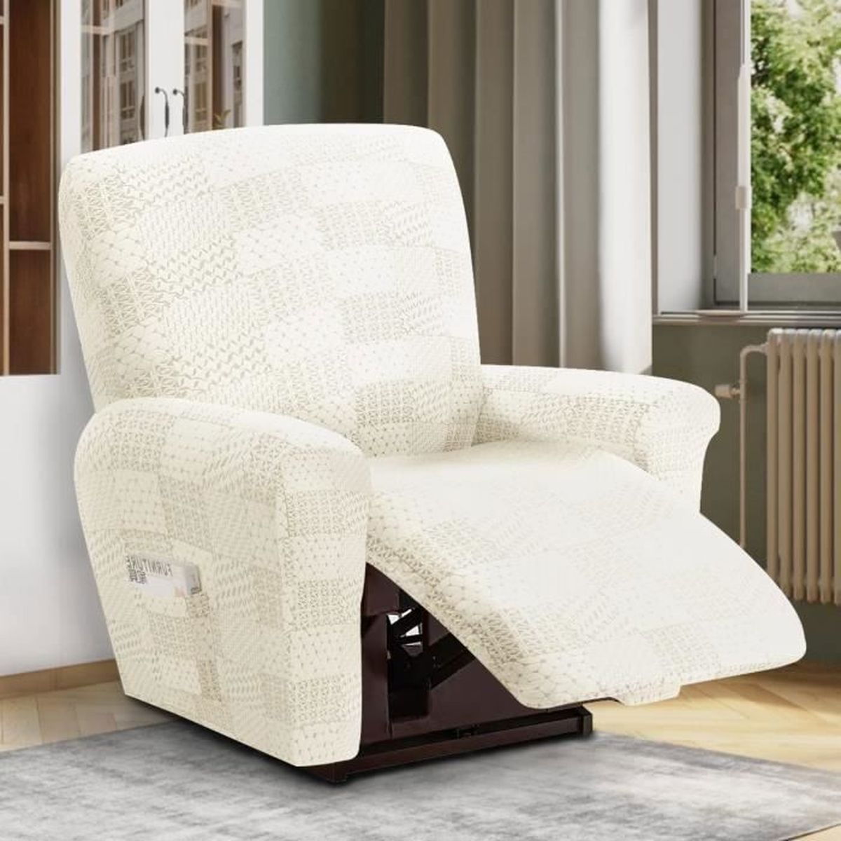 Odot Housse Fauteuil Relax Avec Poches, Housse De Fauteuil