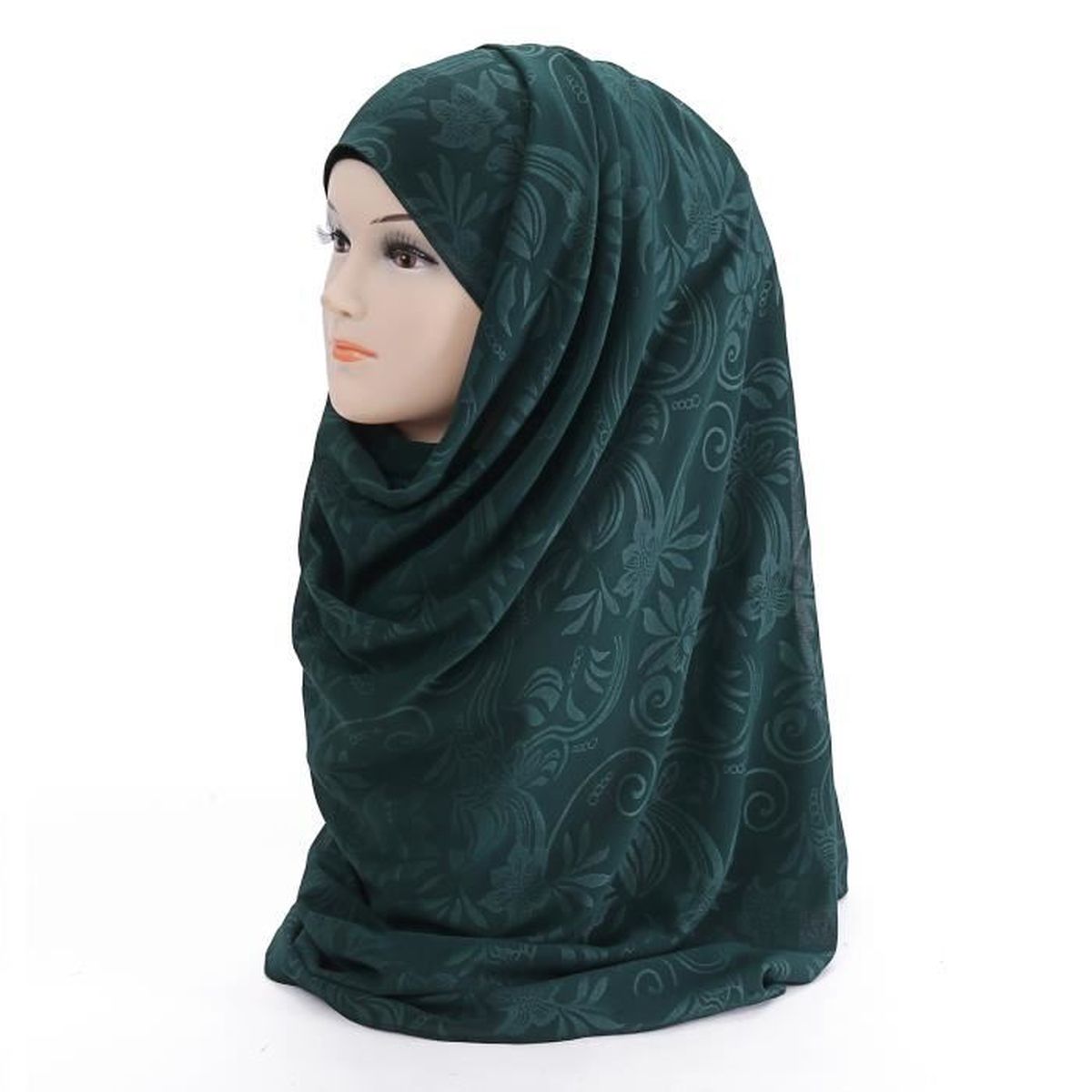 Lina & Lily Hijab pour Femmes Mousseline Foulard Écharpe Turban Châle Islamique 