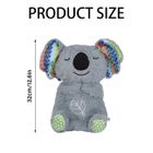 BAOKEMENG Poupée en peluche koala qui respire - Compagnon apaisant pour bébé et enfant - Musique de jeu