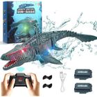 LECOO Dinosaure RC Mosasaurus 2.4GHz - Jouet Télécommandé Piscine et Bain, Nage Réaliste pour Enfants 8-12 Ans, Cadeau Anniversaire Noël