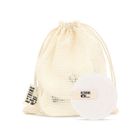 BRAVO ALFRED Coton demaquillant lavable - [Lot de 16 ] Disque demaquillant reutilisable en fibre de bambou avec filet de lavage