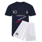 NPZ Ensemble de foot maillot et short France enfant - - Bleu
