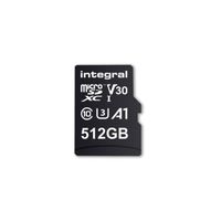 Integral UltimaPro - Carte mémoire flash (adaptateur microSDXC vers SD inclus(e)) - 512 Go - A1 / Video Class V30 / UHS Class 3 / Cl