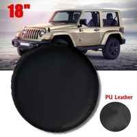 Couverture de pneu de roue noire pour Jeep Wrangler 33-35 pouces