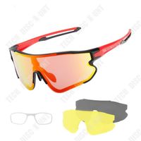 TD® Lunettes de vélo d'extérieur, course à pied, alpinisme, anti-UV, lunettes de myopie pour hommes et femmes, lunettes et masques