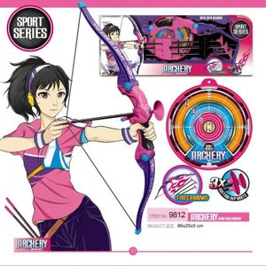 Foxom Enfant Tir /à larc Set 1 Carquois et 1 Cible 1 Arc Jeu de Tir Arc Enfant avec 6 Fl/èches Id/éal Cadeau pour Enfants 6-18 Ans
