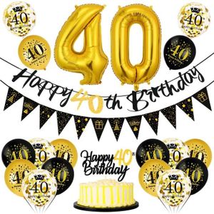 Decoration anniversaire 40 - Cdiscount