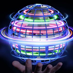 Fly Spinner ​Ball,Mini Drone Jouet de Lueur LED RVB Intégré pour  Enfants,Flying Orb,Boule de Survol Magique pour Enfants Adultes