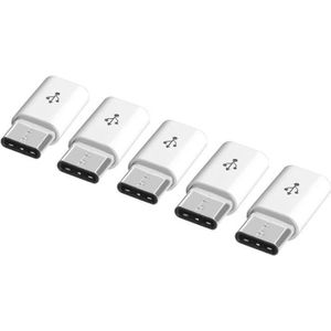 CLÉ USB 5Pcs Adaptateur USB C vers Micro USB Connecteur Mi