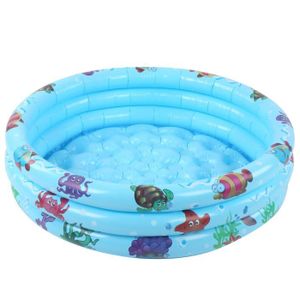 PATAUGEOIRE Fdit Piscine pour bébé Piscine extérieure intérieure de bébé de piscine gonflable ronde de jeu d'eau d'enfants bleu(90 cm /