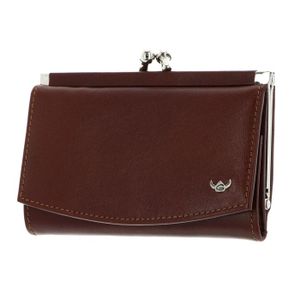 Porte-Monnaie Cuir Femme Oakridge Leather Double Fermoir – Bleu Marine Élégant Et Compact