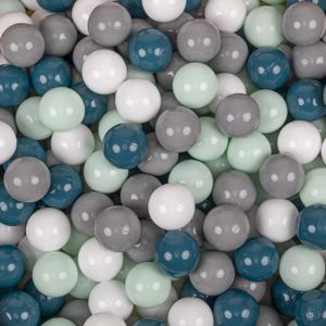 BALLES PISCINE À BALLES KiddyMoon - Balles en plastique colorées pour pisc