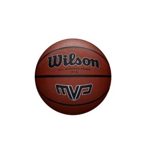BALLON DE BASKET-BALL Ballon Wilson MVP 275 Classic - bleu ciel/noir - Taille 5