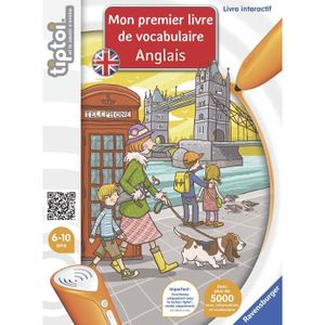 LIVRE INTERACTIF ENFANT tiptoi® - Mon premier livre de vocabulaire anglais  -  Ravensburger - Livre électronique éducatif - Dès 6 ans - en français